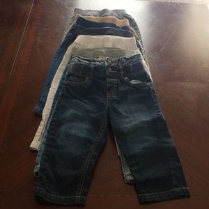 Bundle of 8 Toddler Boy Pants.